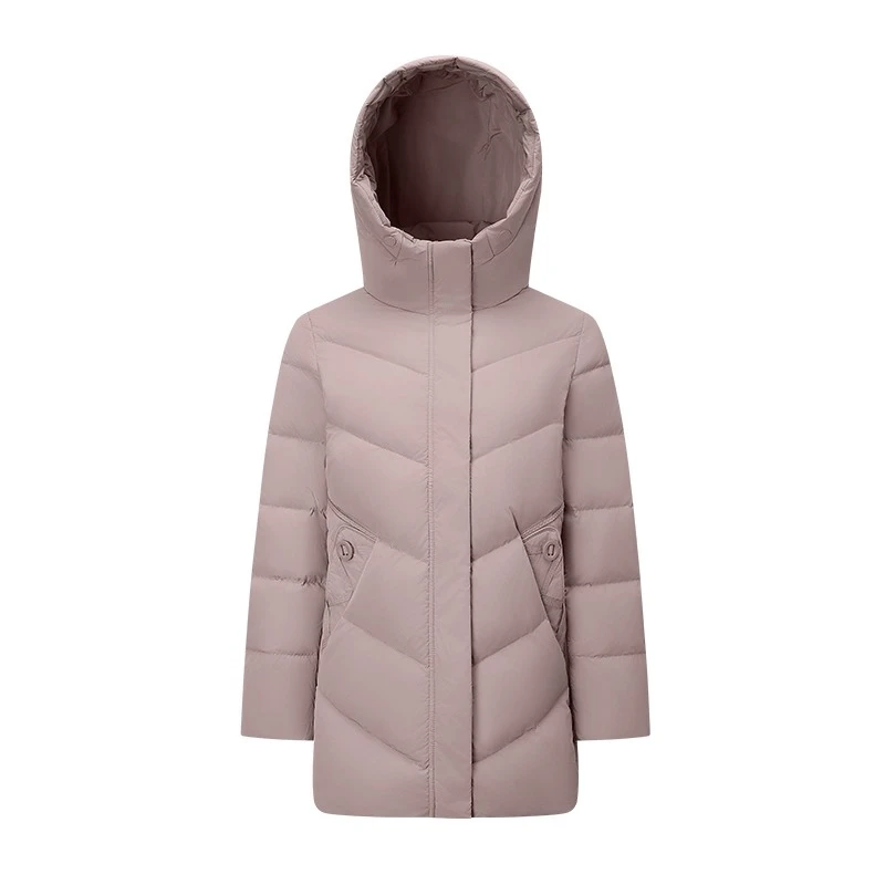Chericom chaquetas de plumón para mujer 2025 invierno nuevo en abrigos cortos con capucha sólidos abrigos femeninos de manga larga simples de moda Y309307Y