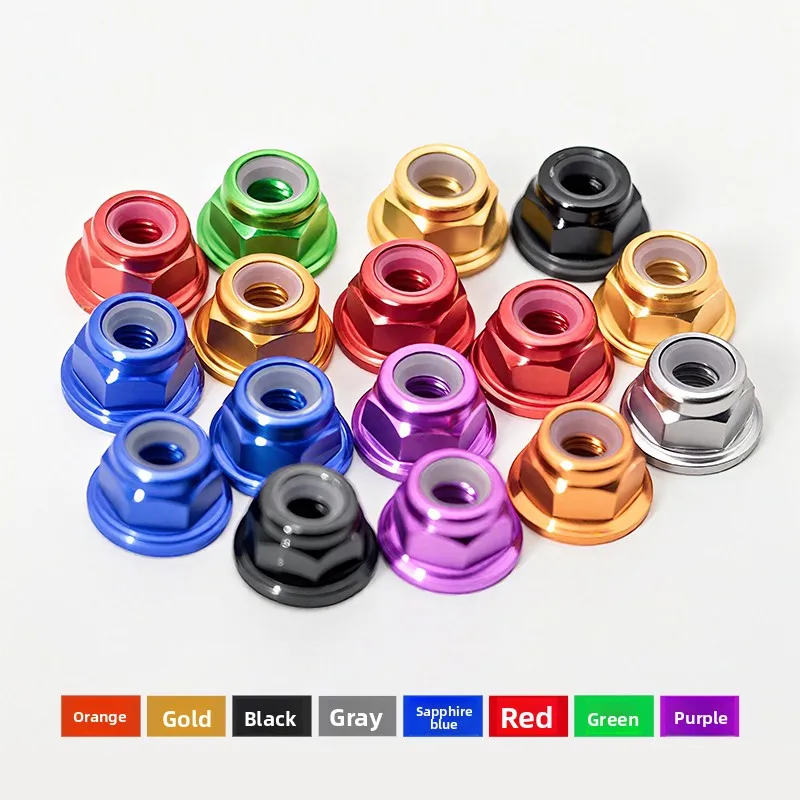 

5 шт. фланцевая гайка M2-M8 из алюминиевого сплава для 1/10 RC гусеничного автомобиля Traxxas TRX4 Defender AXIAL SCX10 90046 RC4WD D90 Wraith Wrangler