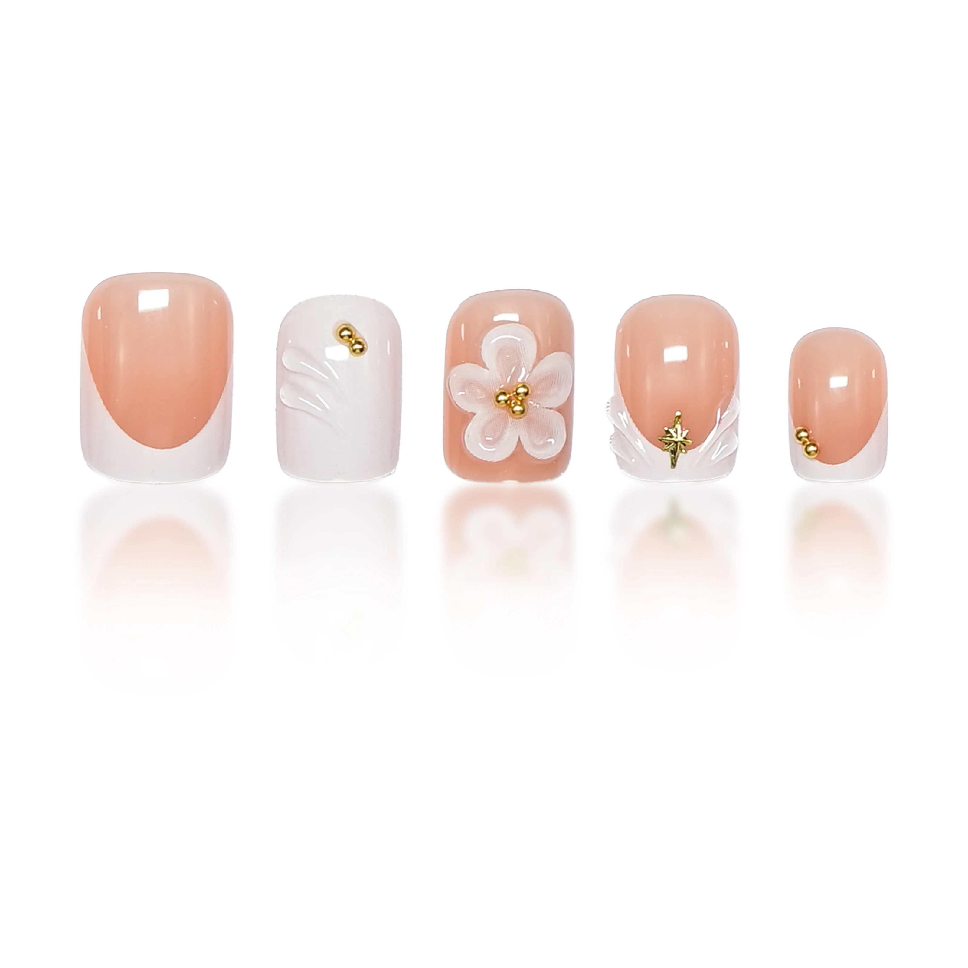 Full Set of 24-Piece Short Squ - Nail Art Design recension och pris