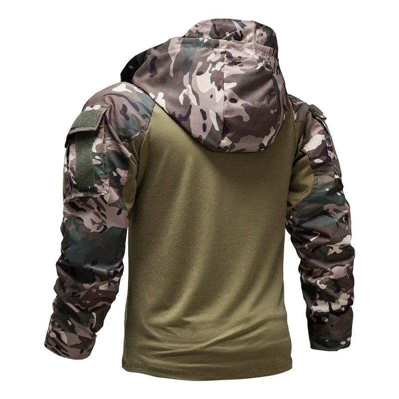 2024 New Men\'s Long-sleeved T-shirt Fashion Hooded Long-sleeved Sweatshirts