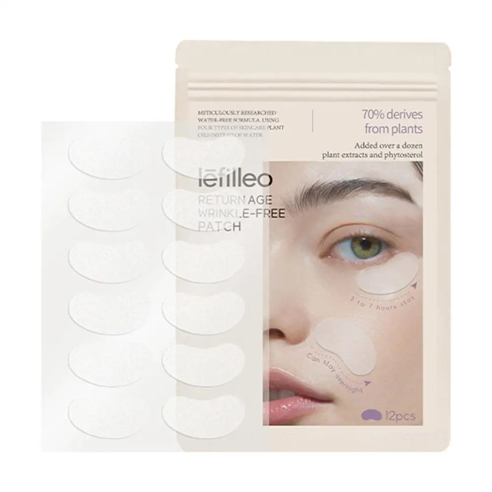 

12pcs Nasolabial Fine Lines Forehead Patch Anti-wrinkle Firming Gel Patch Skin Care For Women