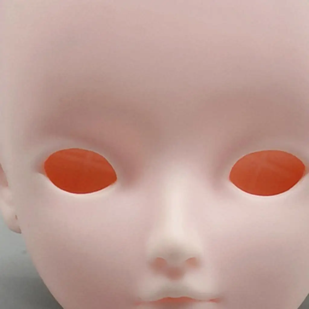 Cabeça de boneca masculina bjd, brinquedo de maquiagem para prática de cabeça de boneca, acessórios de cabeça bjd para prática de maquiagem