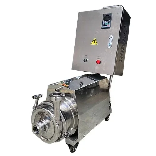 1HP Single Phase Sanitary Stainless Steel SS304 Centrifugal Pump WIth Trolley Frequency Converter VFD Control Cabinet