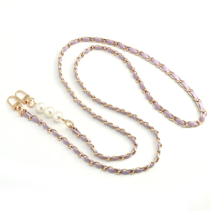 Long Crossbody Phone Lanyard Pearl Pickup Chain Women\'s Long Neck Shoulder Strap Phone Case Universal Anti Loss Lanyard