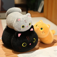 25-50CM Cartoon Kawaii Cat Stuffed Animal Plush Toy Lovely Cat Doll Children's Sleep Pillow Christmas Kawaii Decorative Gifts