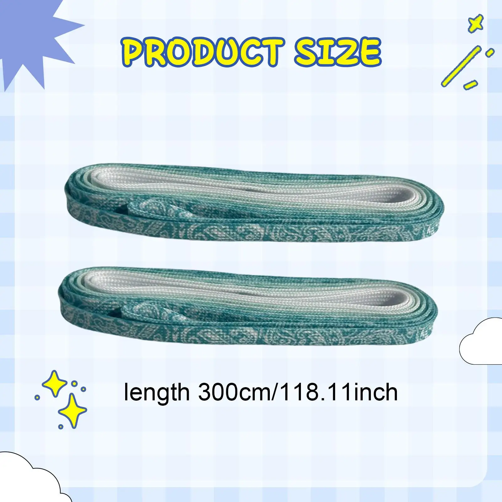 Hockey Skate Laces Elegant 300cm Shoelaces for Practice Outdoor Training