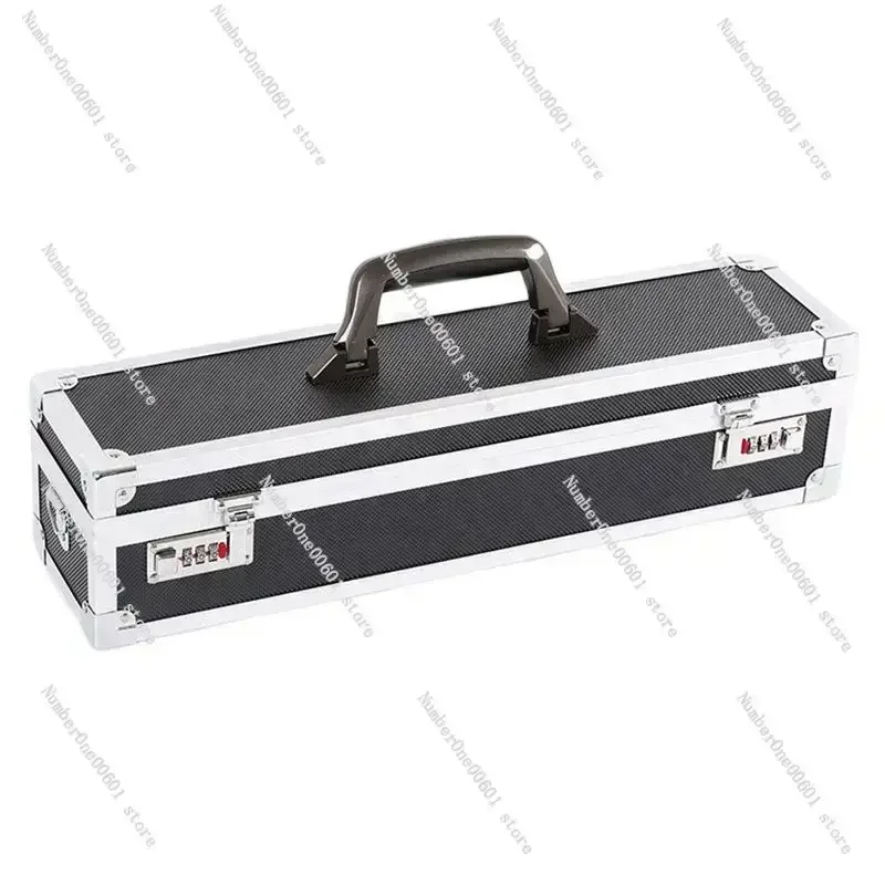 Aluminum Tool Case - Foam Insert, Storage Case Organizer with Shoulder Strap for Knives, 50cm Length X 12cm Width X 12cm Height