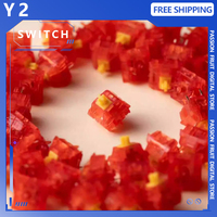 Y2 TTRed Switch HIFI MX Linear Switch Hot Swap RGB Transmission Prelubrication 53g Trigger for Mechanical Keyboard Accessories