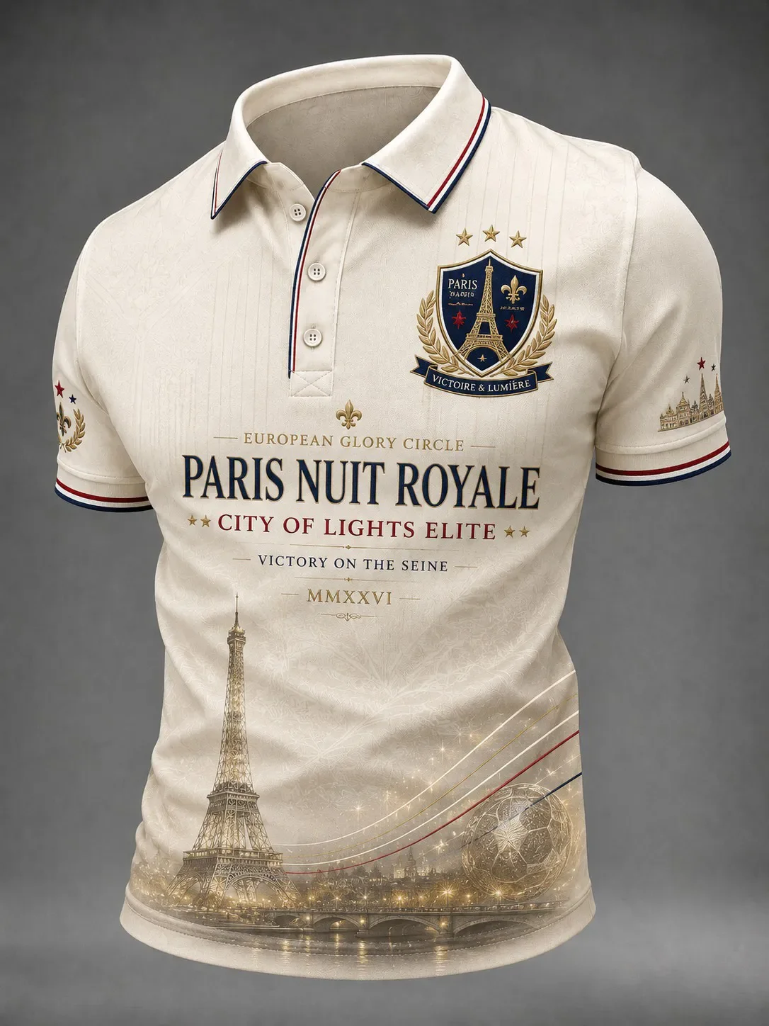 2026 Edition French Fans Football Polo Shirt - 3D Print - Comfortable and Breathable - Suitable for Both Men and Women