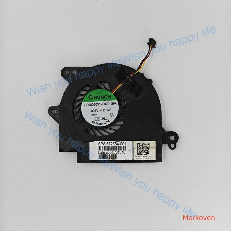 L... laptop cpu cooling fan cooler for HP Folio 13 13-1000 13-2000 EG50050V1-C020-G9A