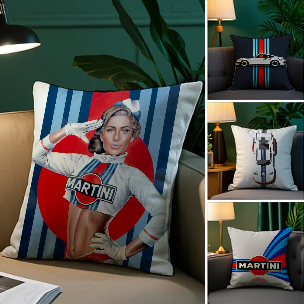 

Racing M_MartiniS Pillow Case Plush Fabric Soft Double Sided Print Sofa Cushion Cover Throw Pillow Covers