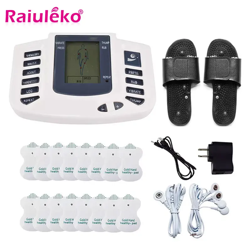 Electric EMS Tens Massage Machine Pulse Muscle Stimulator Acupuncture Physiotherapy Massager Slimming Relieve Pain Health Care