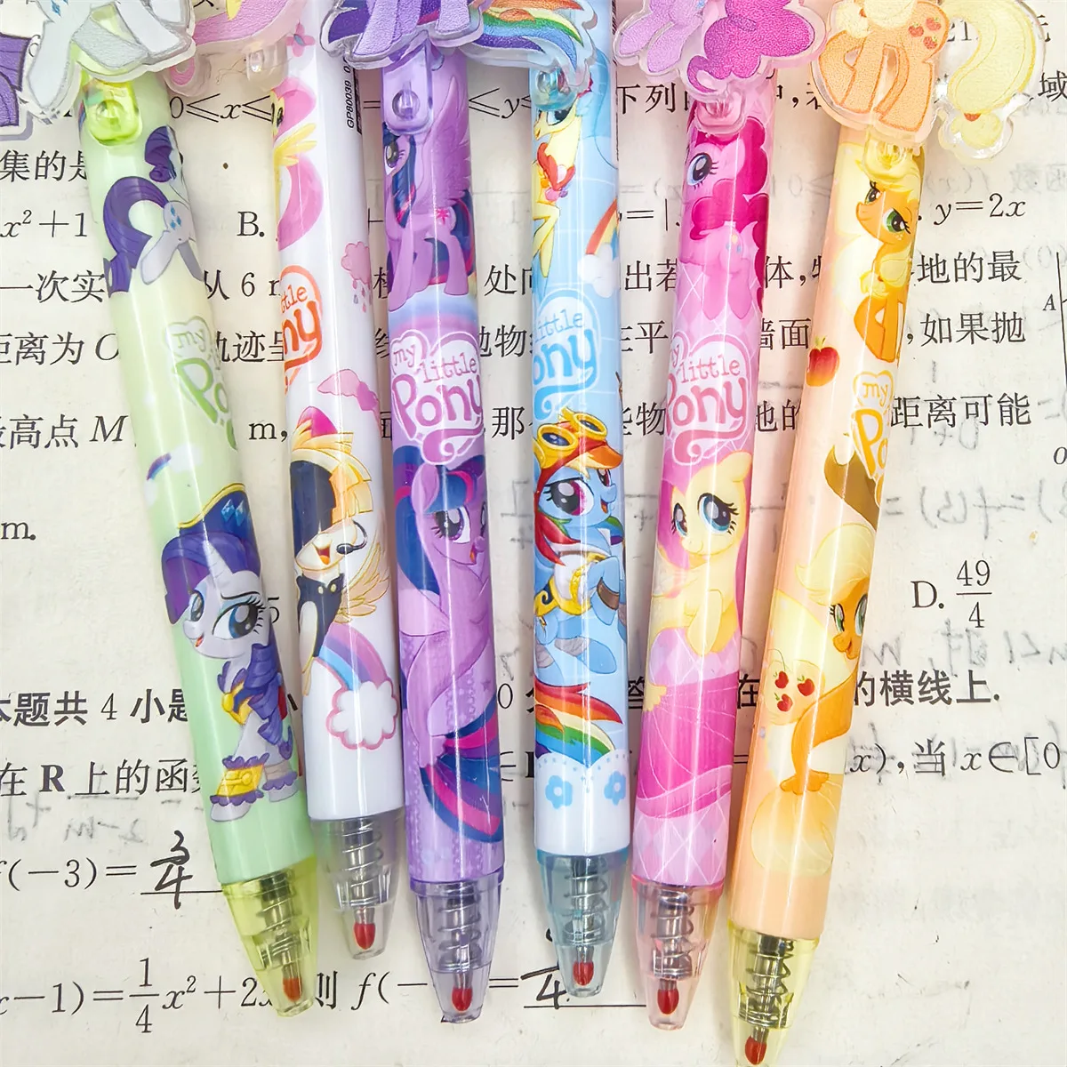 6/48 My Little Pony Unisex Pen Cartoon Press Pen 0.5m Black Stationery Pen Office Writing Tools Learning Supplies student Gift view 4