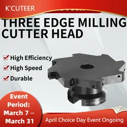 SMP 06/08/12 63mm-125mm FMB22 Three-sided Edge Milling Cutter T-slot Side Back Mill Slotting  MPHT YBG302 Milling Inserts