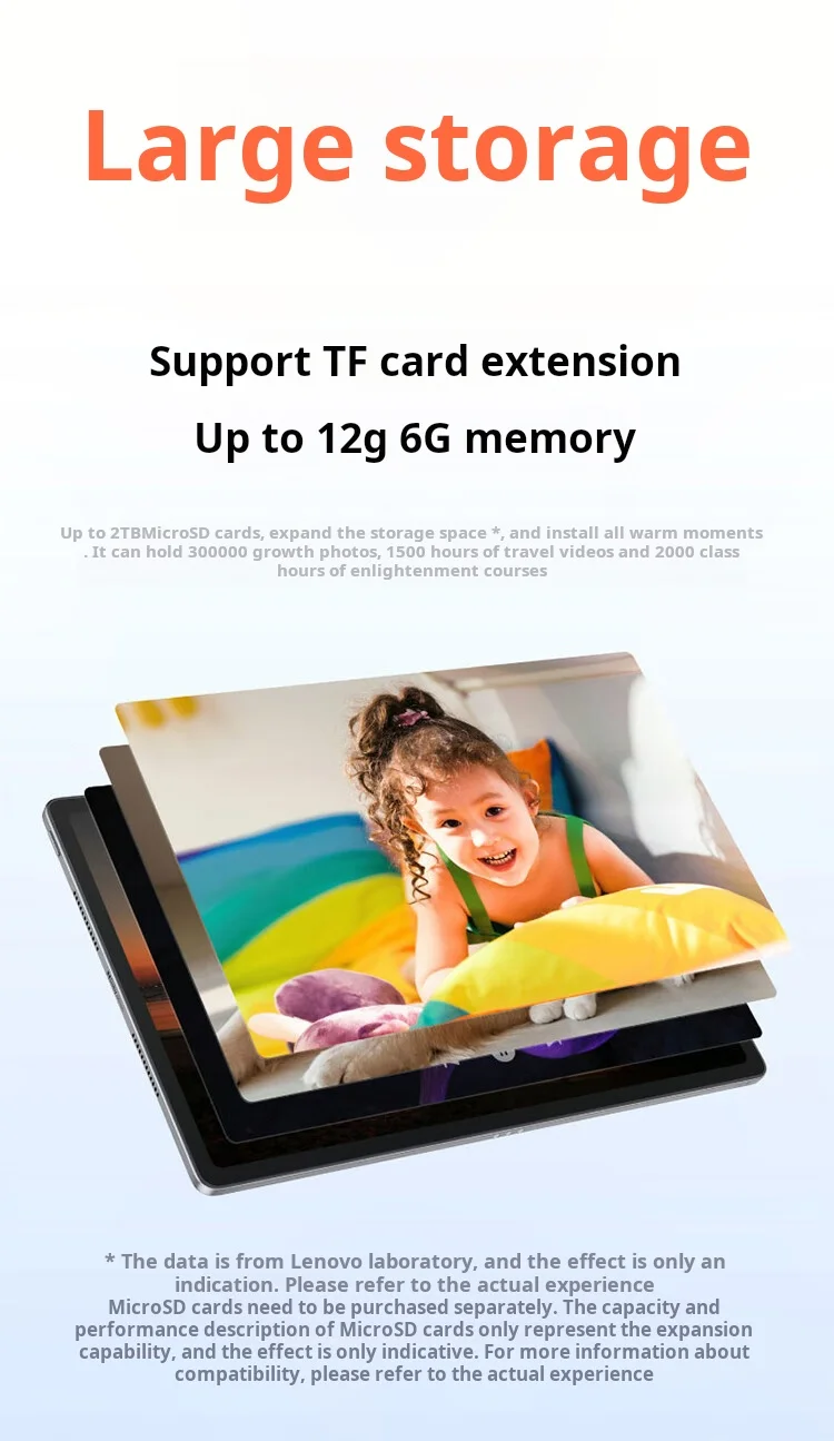 Lenovo Xiaoxin Pad 12.1 Tablet 2.5K Display 10200mAh Large Battery 4 Speakers For Study Entertainment