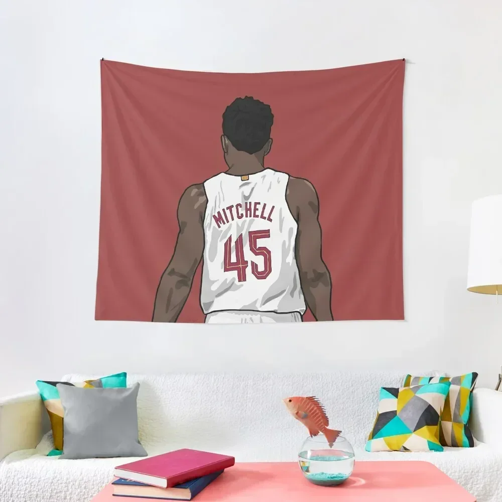 Donovan Mitchell Back-To Tapestry Wall Decor Home And Comfort Decor Bedrooms Decor Tapestry