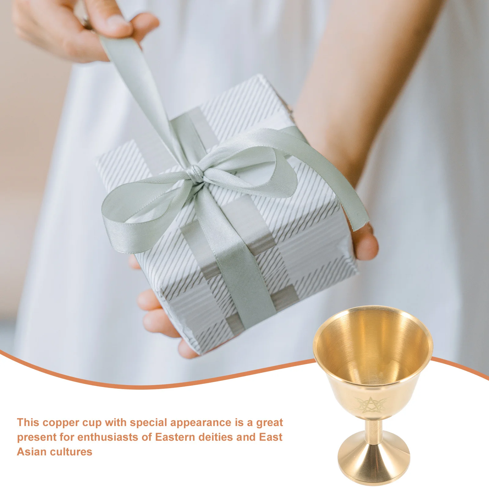 

Copper For Temple Offering Multi-Function Holy Water Holder Desktop Buddhism Cup Decorative Tabletop