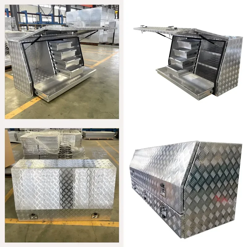 Caixin Dust Resistant Patterned Aluminum Alloy Panel Storable Tool Box for Pickup Trucks & Rvs Camping & Hiking