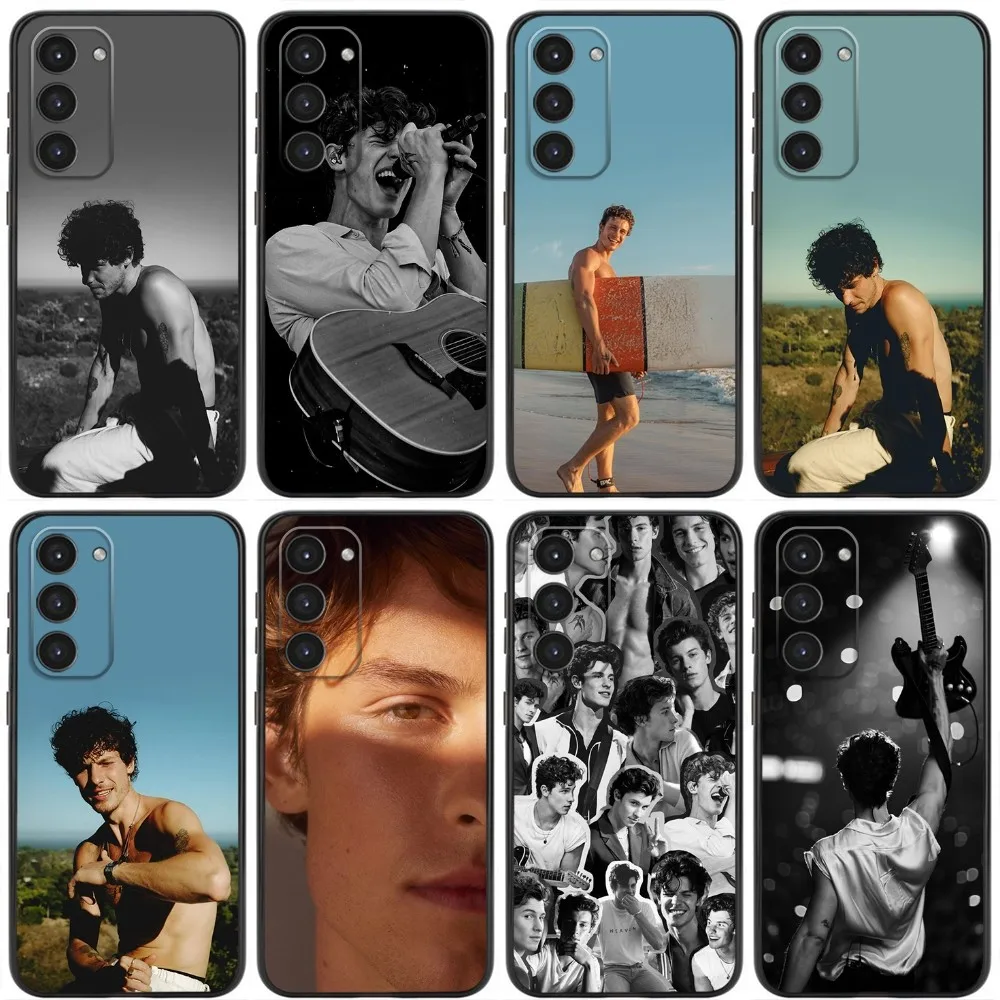 Shawn M-Mendes Phone Case For Samsung Galaxy A20,A21s,A22,A31,A32,A52,A53,A72,73,A80,A91 Soft Liquid Silicone Black Cover