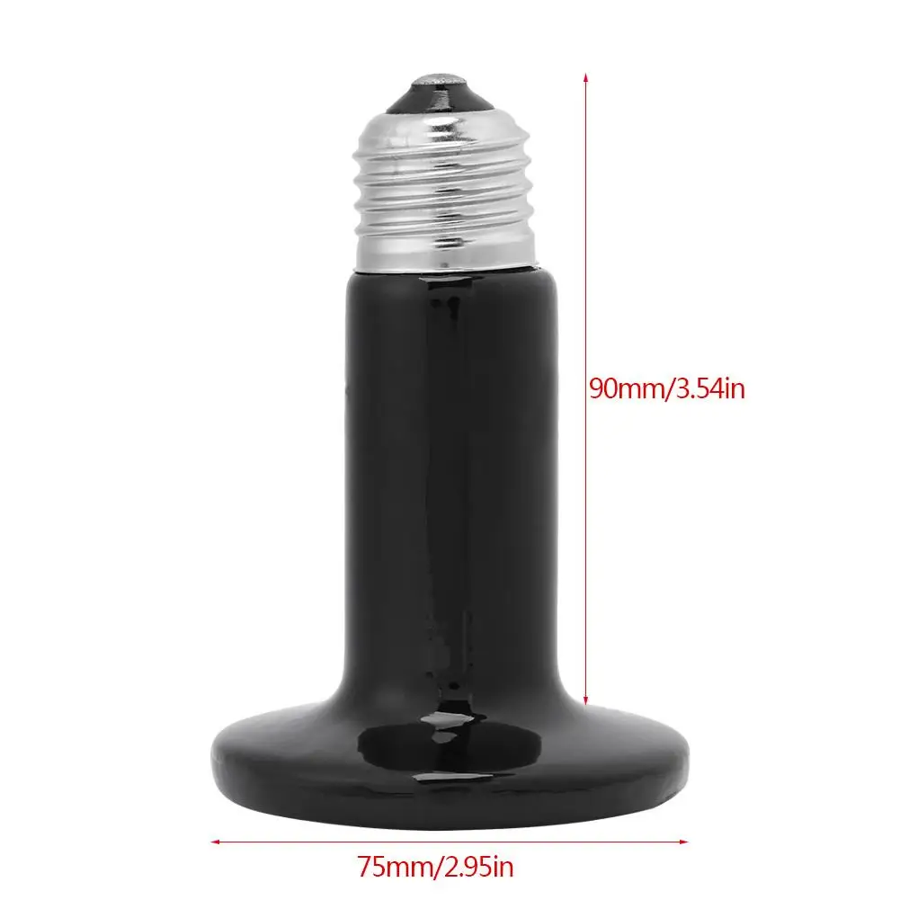 110V Infrared Ceramic Heating Bulb for Reptiles & Pets - Emitter Lamp for Brooders