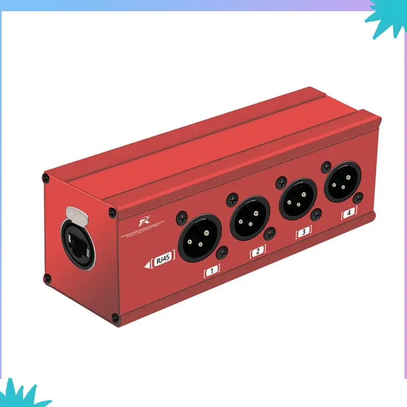 ABZW High-Quality 1Pair RJ45 4 Channel 3Pin XLR Network Cable Extenders For Live Stage Lighting And Studio Recording