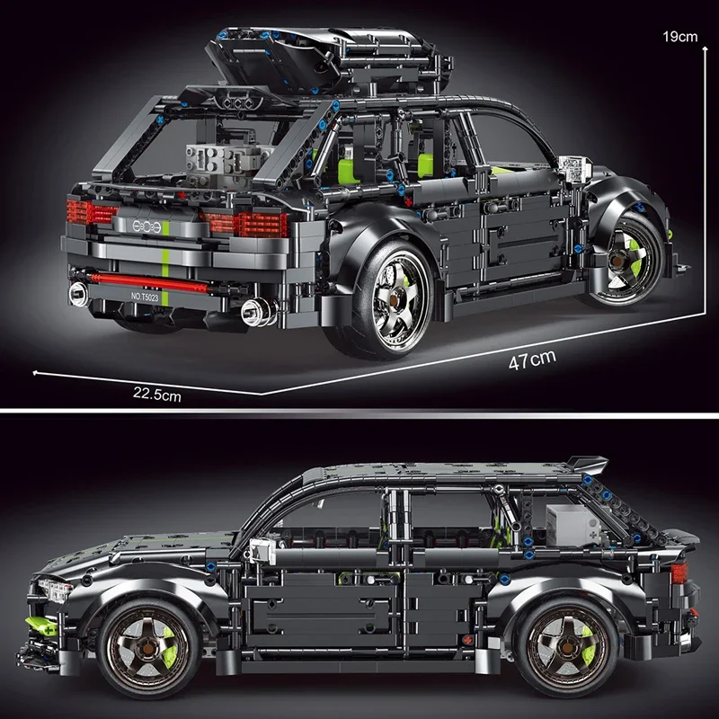 New Technical 1:10 RS6 Avant Station Wagon Sports Car Building Blocks Touring Travel Vehicle Bricks Toys For Adult Kids Boy Gift