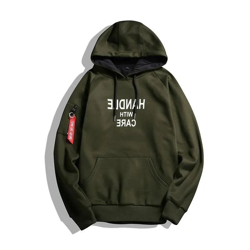 

Men's Spring Hooded Sweatshirts Hoodie Jackets Coats Slim Fit Casual Youth Popular Regular Sleeve Length Autumn Wear