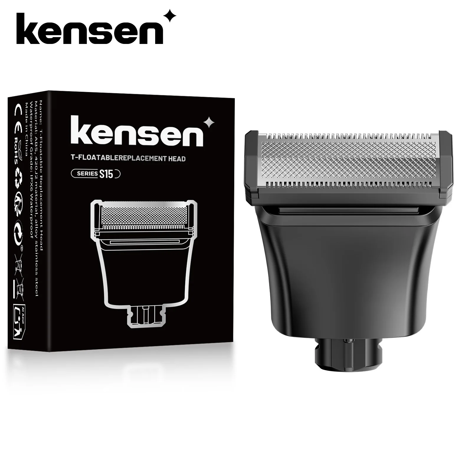 Kensen Replacement Blade for S15 Electric Tirmmer Dual-sided Blade Body Hair Razor Blade Beard Hair Trimmers Cutter Blades