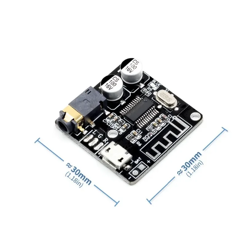 Bluetooth Audio Receiver Board Bluetooth 5.0 MP3 Lossless Decoder Board Wireless Stereo Music Module 3.7-5V XY-BT-Mini