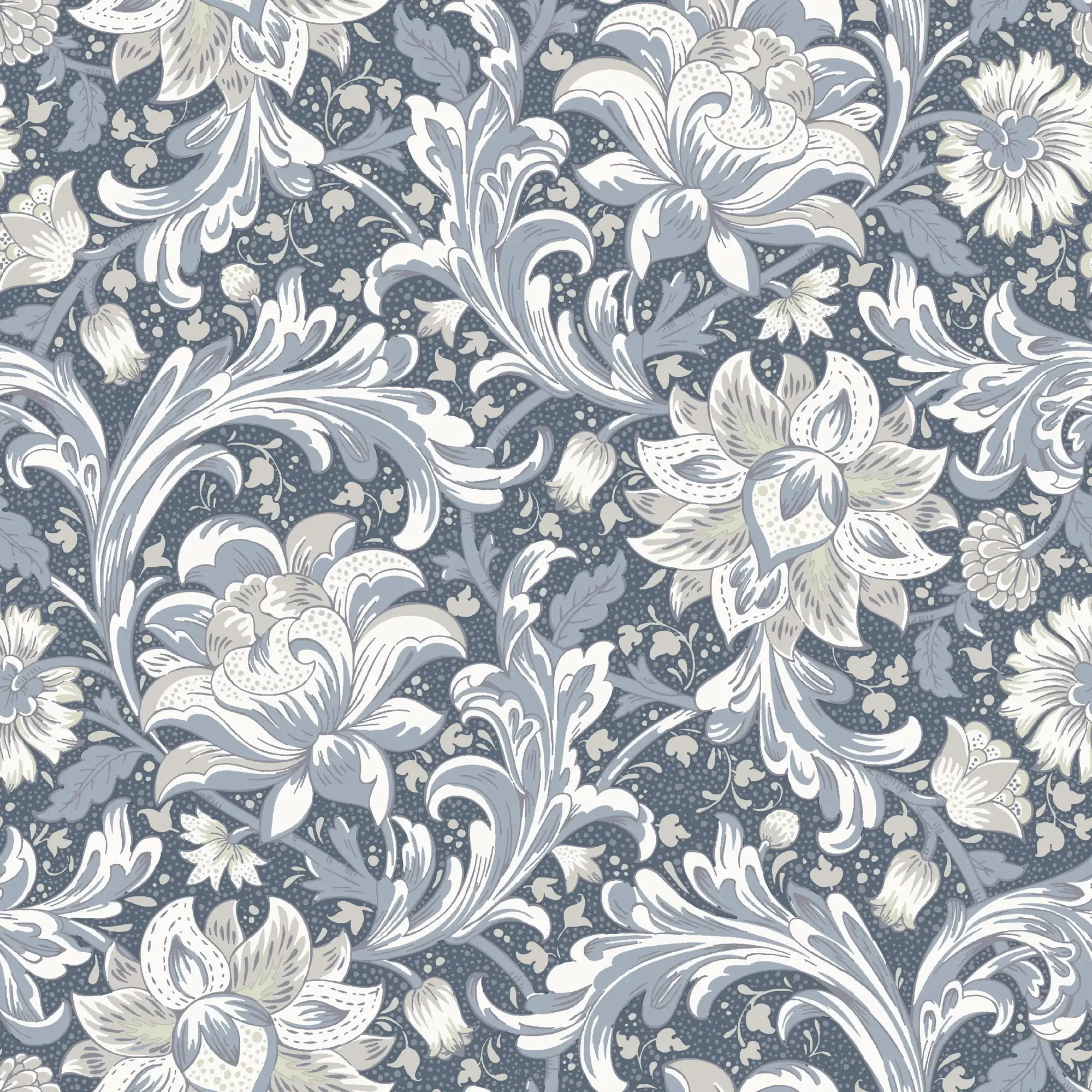 

Blue Isolda Jacobean Peel and Stick Wallpaper, 20.5" x 18'