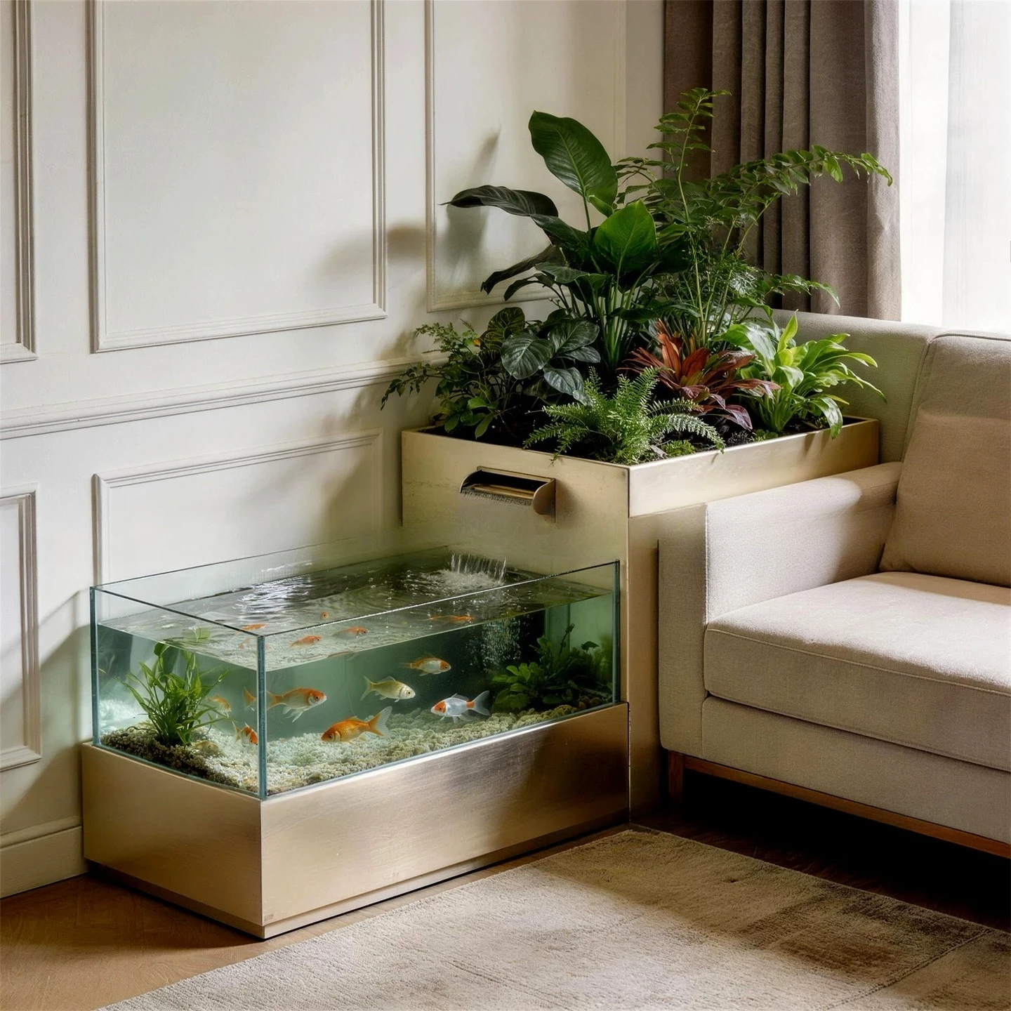 

2026 new landscaping ecological sofa creative side few circulation flow to make money ornament