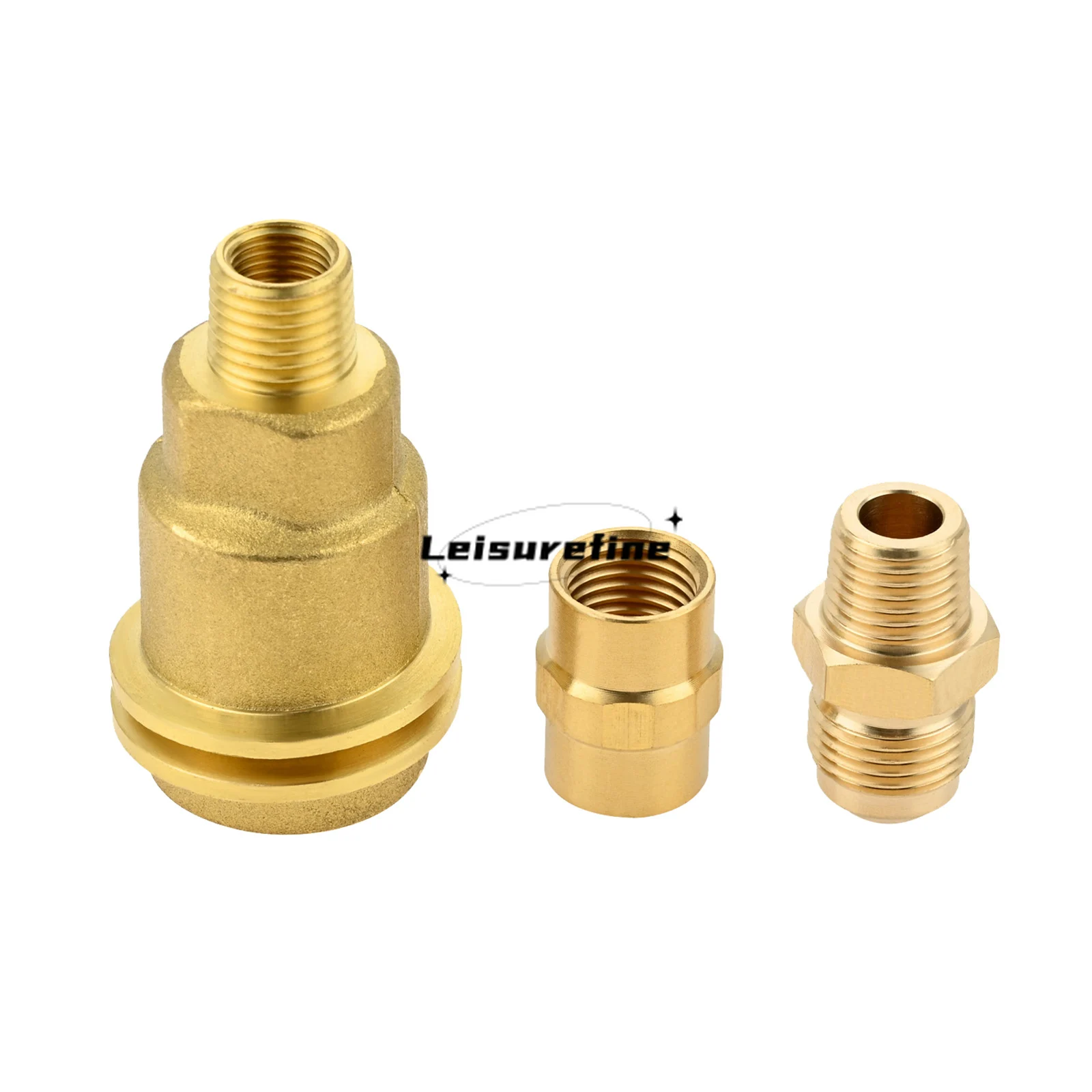 

Brass QCC1 Nut Propane Gas Fitting Hose Adapter with 1/4" Male Pipe Thread 1/4 Npt Female Coupler 3/8 Male Flare x 1/4 Connect