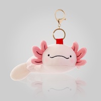 Lifelike Axolotl Pink Ambystoma Mexicanum Lovely Soft Stuffed Small Doll Pendant Cute Plush Toy Boy Girl Birthday Christmas Gift
