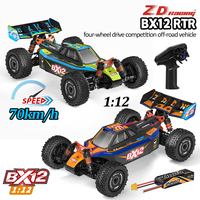 ZD Racing Bx12 Remote Control Car 70KM/h 1/12 Four-wheel Drive Brushless Racing Off-Road Vehicle with 2200mah Battery 35A 3S ESC
