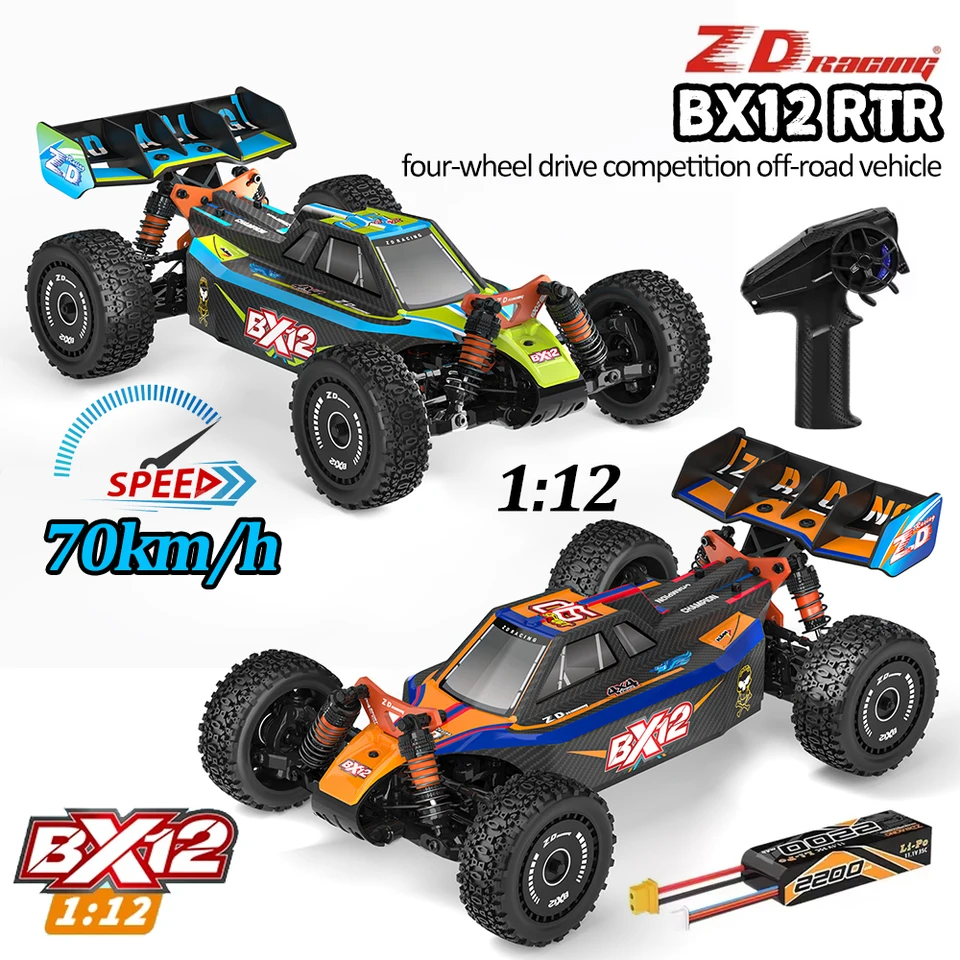 RCボート＋BX12セット ZD Racing BX12 1:12 RC Car 70 km/h 4x4