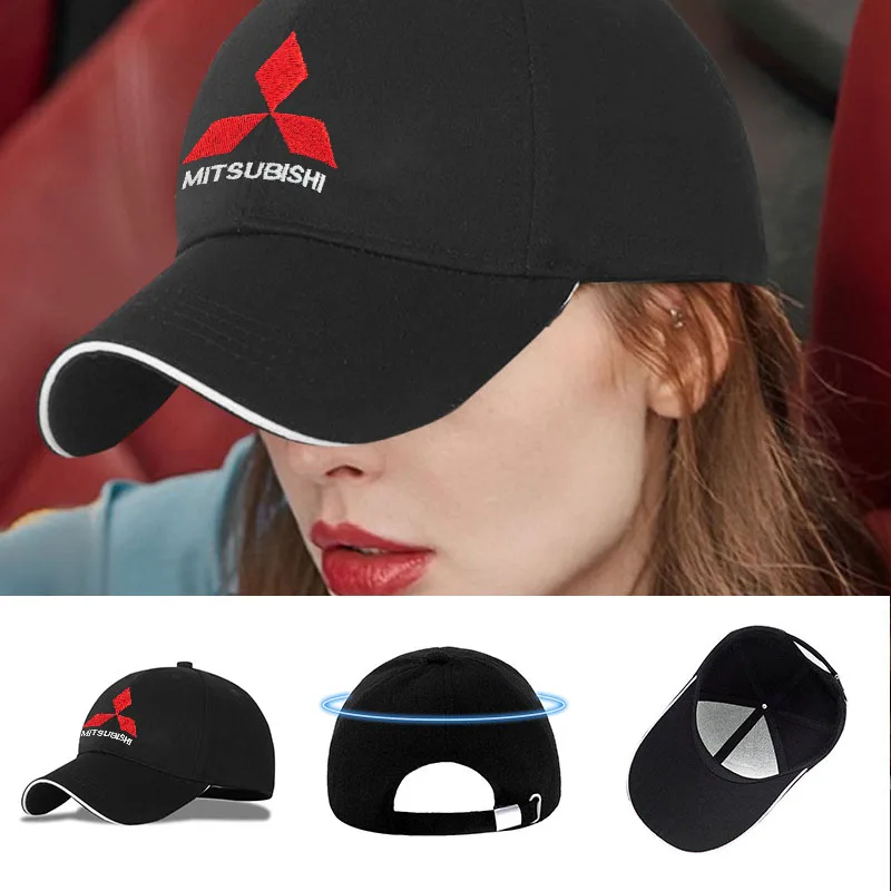 

Бейсбольная кепка с вышивкой, регулируемая, повседневная, для активного отдыха, для Mitsubishi Ralliart Lancer L200 Outlander Pajero Eclipse ASX Xpander