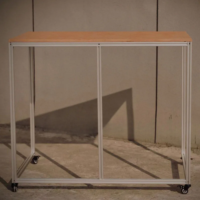 

Minimalist birch desk household removable aluminum profile student writing table Internet celebrity dresser B & B ocean board