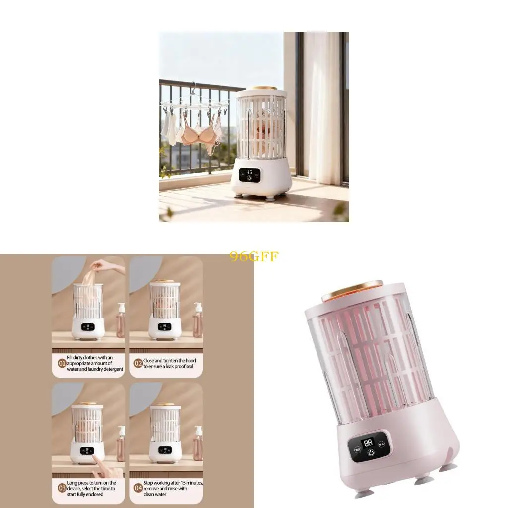 96GF Dense Laundry Spinner with Double Function Wash Dehydration Secret Drain Hose thousand WHIRLS for Efficient Cleaning
