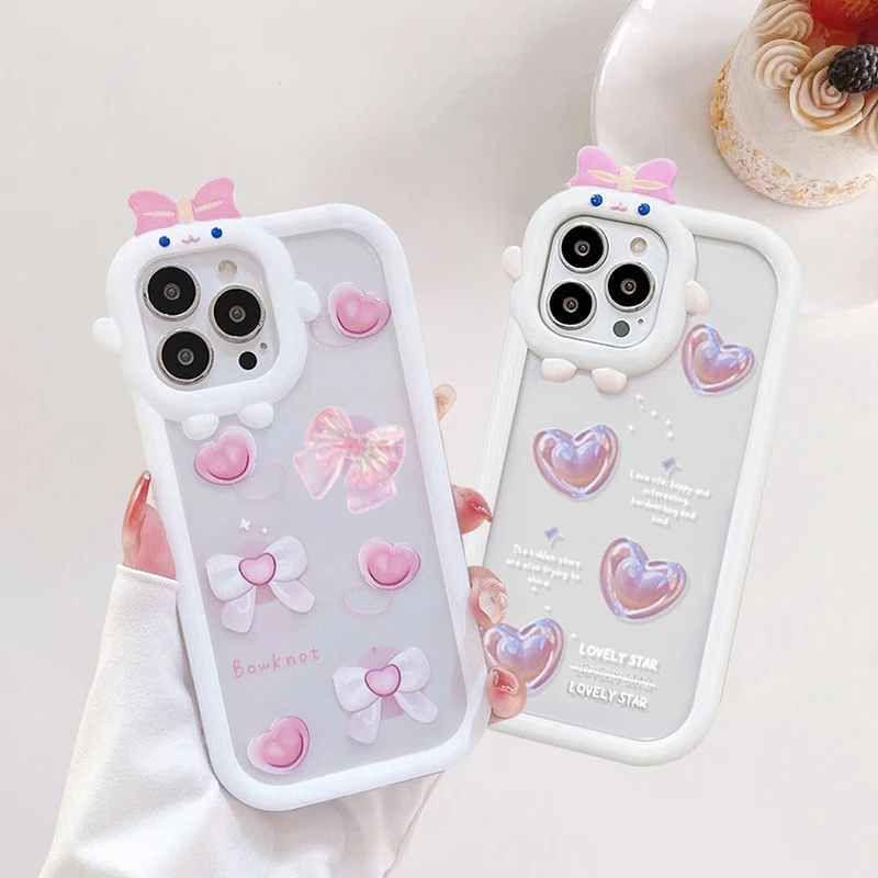 Pink Love Heart Case For Xiaomi Mi 11 Lite 5G NE Cover Redmi Note 12 11 10 9 Pro 10S 11S 9S Redmi 12C 11A 9A 9C 10C Poco M5s M2