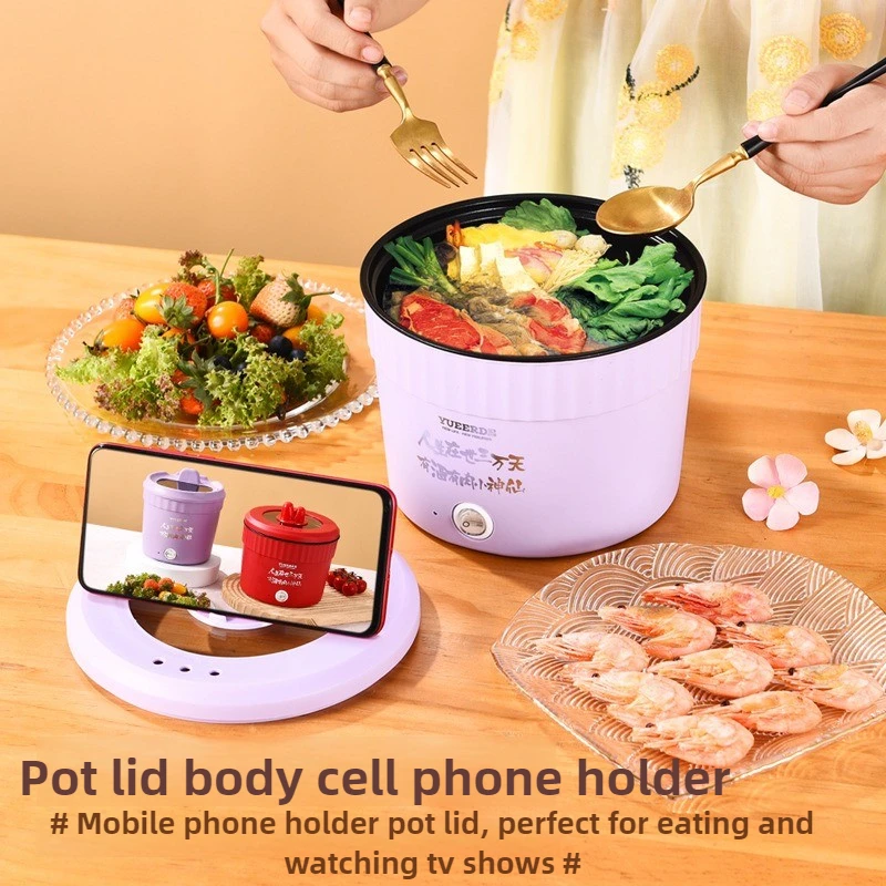 110V-220V 1 Person-2 Person Mini Cooking Pot Electric Heating Pot Mini Rice Cooker Multi-functional Food Warmer Kitchen Machines