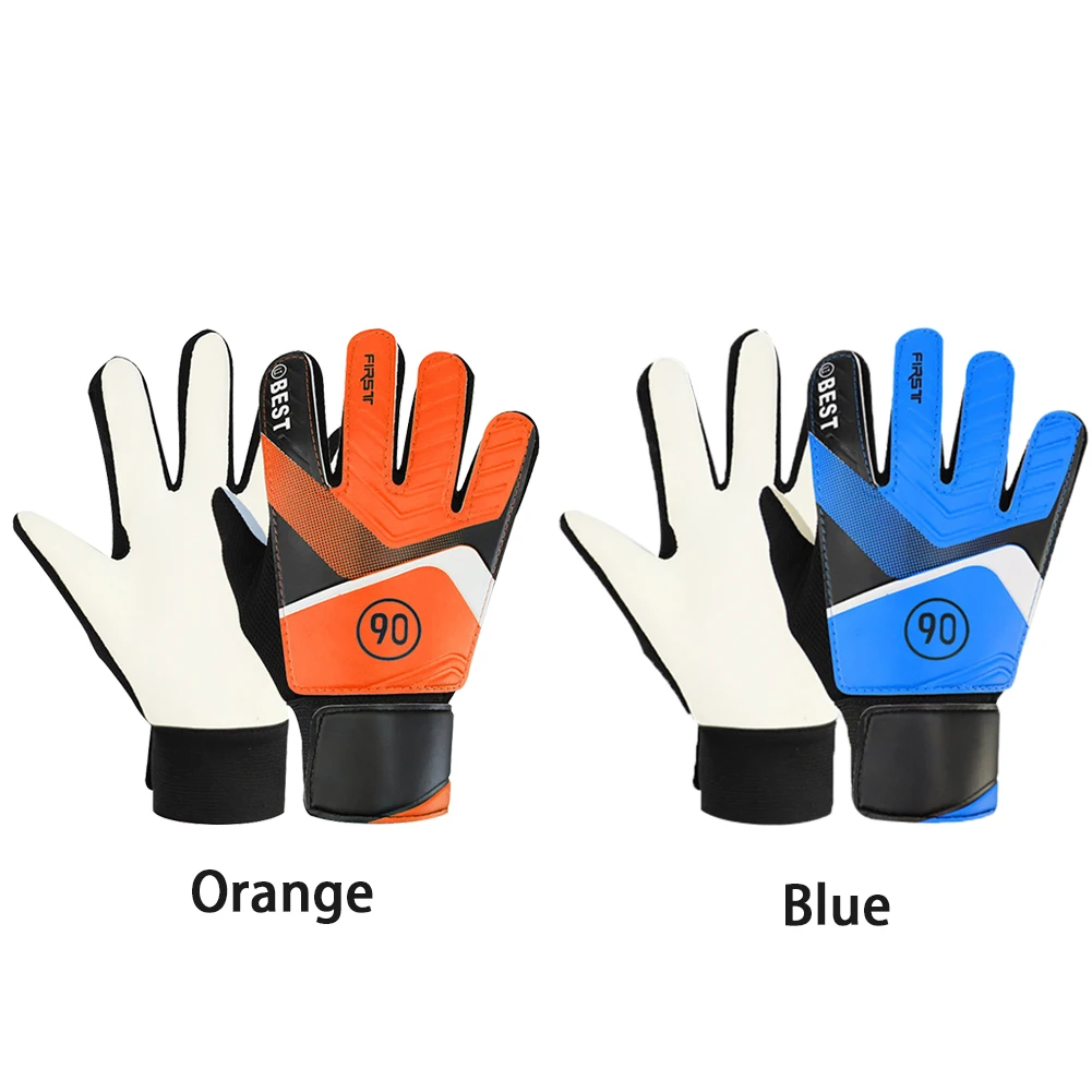 1Pair Football Goalkeeper Gloves for Kids Latex Goalkeeper Finger Protector Anti-collision Non-slip Breathable Sporting Supplies