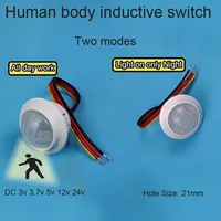 DC 5V 12V 24V PIR Infrared Motion Auto Sensor Detector Intelligent Infrared Light Switch Human Sensor Customizable Off Time