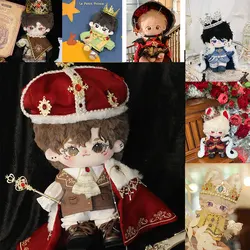 Anime 20cm peluche vestiti per bambole palazzo re principe mantello di lusso Duke Crown Jewel Robe Multi personaggio Set regalo per la stagione del ritorno a casa