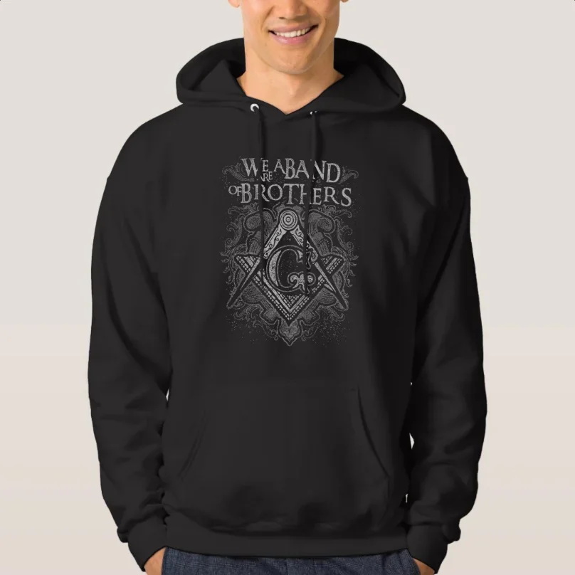 

Vintage Freemason Sign Masons Brothers Masonic Pullover Hoodie Comfortable Cotton Casual Mens Sweatshirt Fashion Streetwear