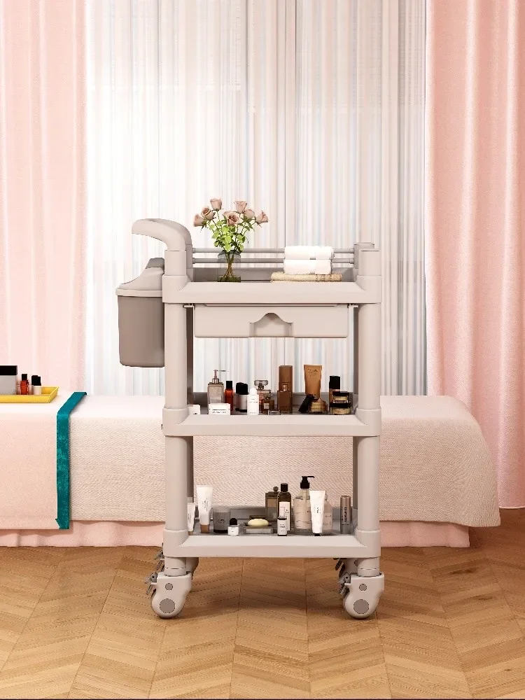 Beauty cart, beauty salon special hand cart, beauty small bubble instrument, treatment cart, trolley storage rack