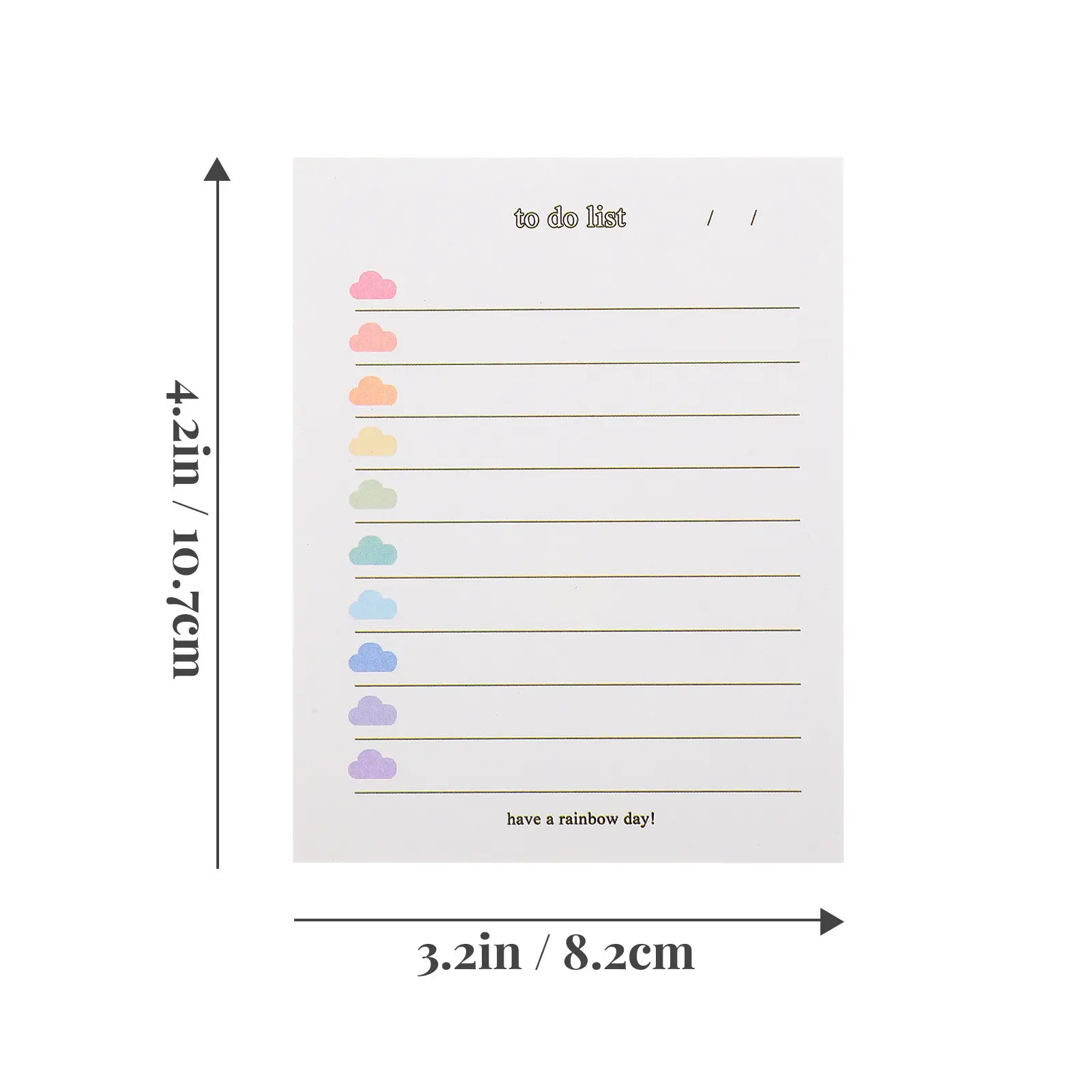 3Pcs Household Memo Pad Convenient Multi-Function to Do List Notepad Lovely Design for College Essentials Studying Daily