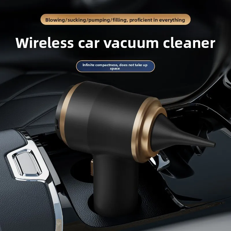 Car Vacuum Cleaner, Household High-Power Rechargeable, Inflatable Portable Vacuum Cleaner, Handheld Vacuum Cleaner