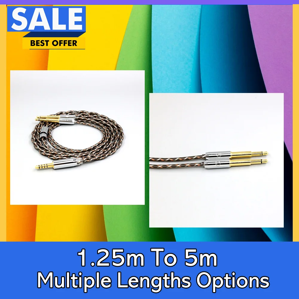 

TypeX 25AWG Litz Shielding 7n OCC Earphone Cable For 109 pro Classics NEO Meze 99 NOIR Headphone LN008891