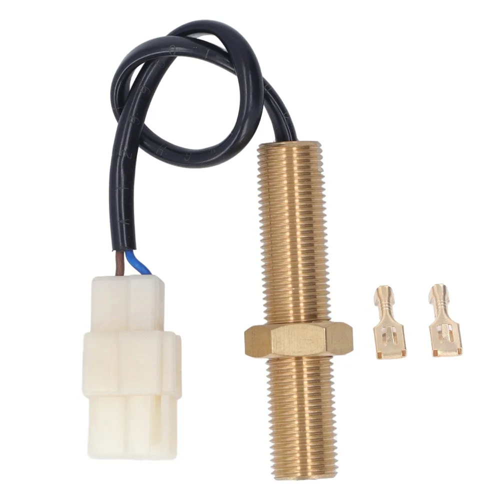 M16 Thread Rotate Speed Sensor IP44 Protection Generator 50V AC Magnetic Tachometer 2 Output Terminals Sturdy