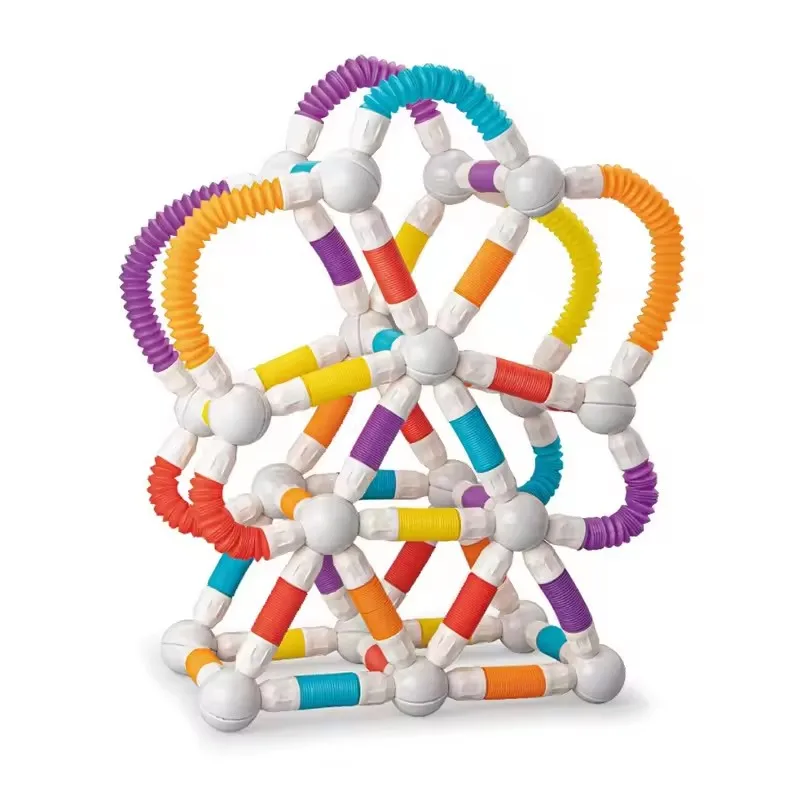 قضيب مغناطيسي بقبضة ناعمة، مكعبات بناء مغناطيسية متعددة الاستخدامات وقابلة للتطوير، مجموعة بناء جذعية للأطفال